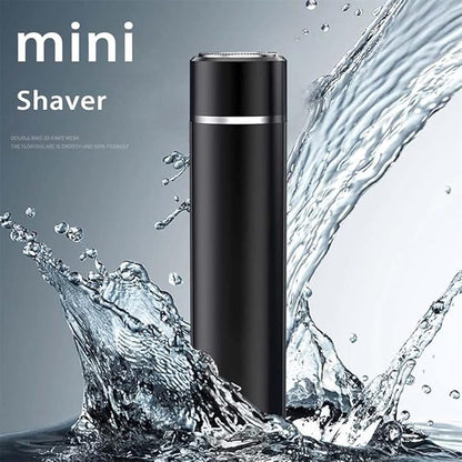 Mini Portable Electric Shaver Ipx7 Waterproof Cordless Pocket Size Washable Electric Razor, Usb Rechargeable Wet & Dry Rotary Men'S Shaver