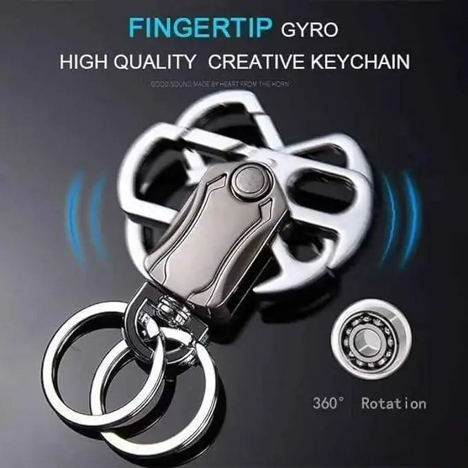 4 in 1 Keychain Spinner Multi-Function Tool Waist Double Ring Keychain Gift