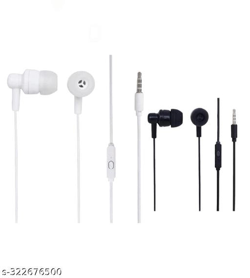 Wired Earphones (Assorted, Pack of 2)