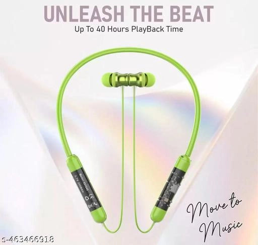 Wireless Bluetooth Neckband (Green)